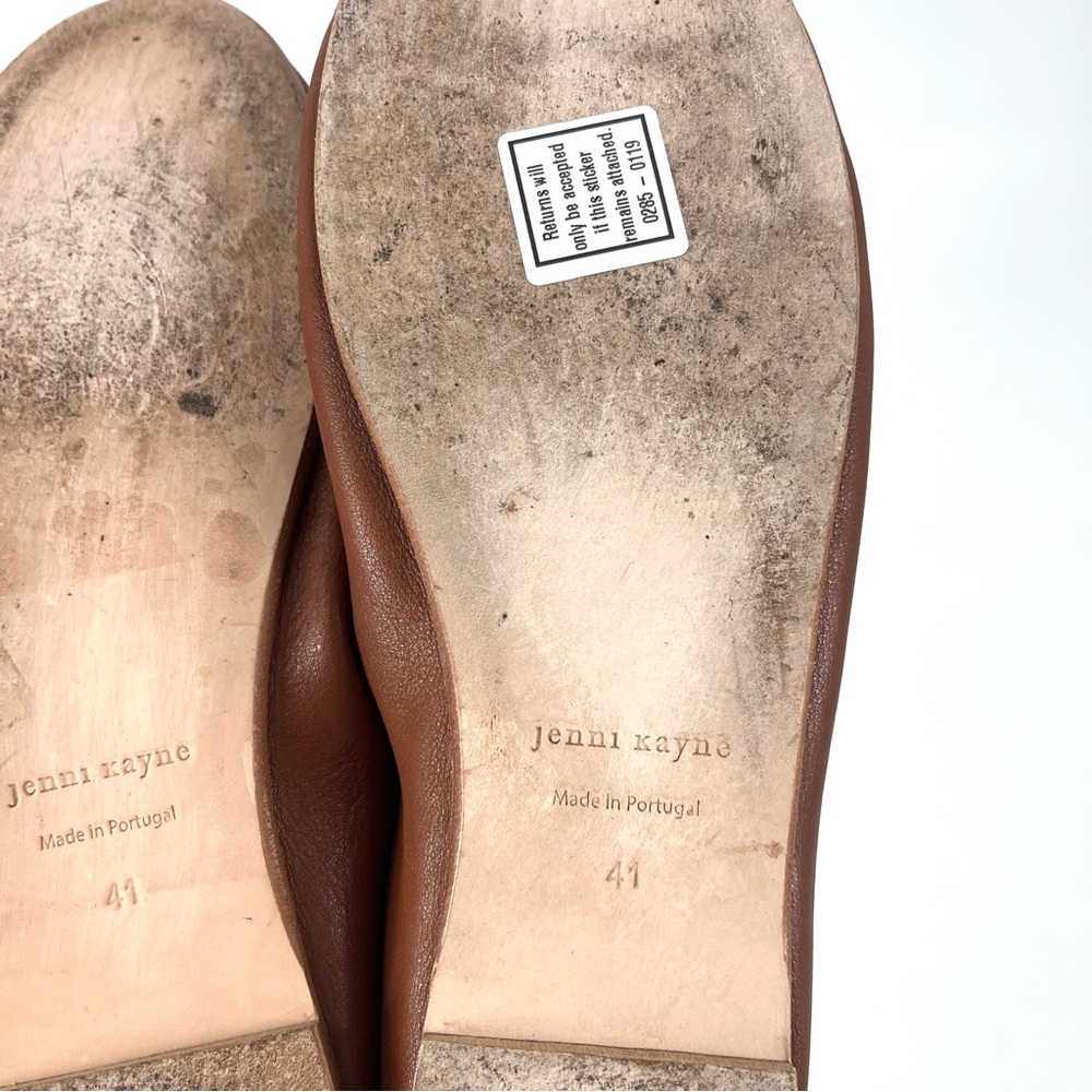 Jenni Kayne Charlotte Luxury Ballet Flat in Brown Soft Leather Size 41 - Picture 12 of 12